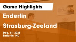 Enderlin  vs Strasburg-Zeeland Game Highlights - Dec. 11, 2023