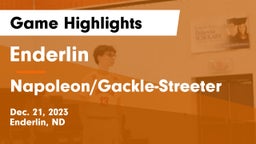 Enderlin  vs Napoleon/Gackle-Streeter  Game Highlights - Dec. 21, 2023
