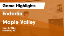 Enderlin  vs Maple Valley  Game Highlights - Jan. 6, 2024