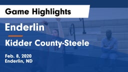 Enderlin  vs Kidder County-Steele  Game Highlights - Feb. 8, 2020