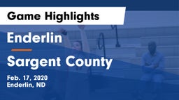 Enderlin  vs Sargent County Game Highlights - Feb. 17, 2020