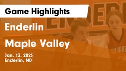 Enderlin  vs Maple Valley  Game Highlights - Jan. 13, 2023
