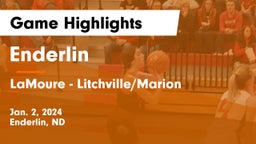 Enderlin  vs LaMoure - Litchville/Marion Game Highlights - Jan. 2, 2024