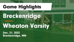 Breckenridge  vs Wheaton Varsity  Game Highlights - Dec. 21, 2023