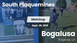 Matchup: South Plaquemines vs. Bogalusa  2018