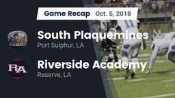 Recap: South Plaquemines  vs. Riverside Academy 2018