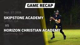 Recap: Skipstone Academy  vs. Horizon Christian Academy  2016