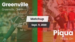 Matchup: Greenville vs. Piqua  2020