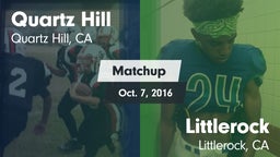 Matchup: Quartz Hill vs. Littlerock  2016