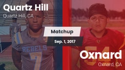 Matchup: Quartz Hill vs. Oxnard  2017