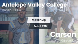 Matchup: Antelope Valley vs. Carson  2017