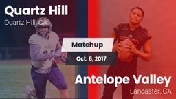 Matchup: Quartz Hill vs. Antelope Valley  2017