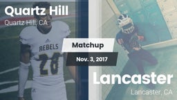 Matchup: Quartz Hill vs. Lancaster  2017