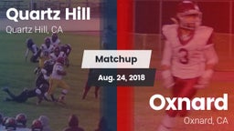 Matchup: Quartz Hill vs. Oxnard  2018