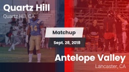 Matchup: Quartz Hill vs. Antelope Valley  2018