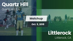 Matchup: Quartz Hill vs. Littlerock  2018