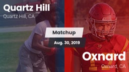 Matchup: Quartz Hill vs. Oxnard  2019