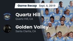 Recap: Quartz Hill  vs. Golden Valley  2019
