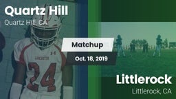 Matchup: Quartz Hill vs. Littlerock  2019