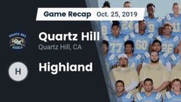 Recap: Quartz Hill  vs. Highland  2019