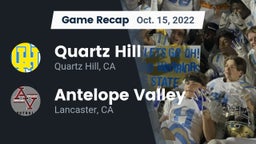 Recap: Quartz Hill  vs. Antelope Valley  2022