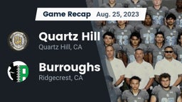 Recap: Quartz Hill  vs. Burroughs  2023