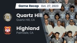 Recap: Quartz Hill  vs. Highland  2023