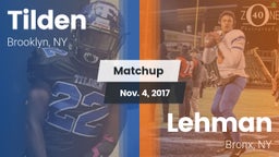 Matchup: Tilden vs. Lehman  2017
