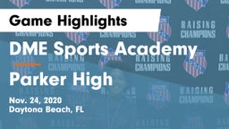 DME Sports Academy  vs Parker High Game Highlights - Nov. 24, 2020