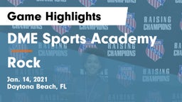 DME Sports Academy  vs Rock  Game Highlights - Jan. 14, 2021