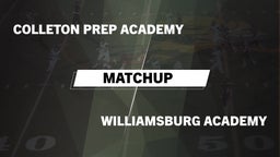 Matchup: Colleton Prep Academ vs. Williamsburg Academy  2016