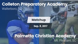 Matchup: CPAHS vs. Palmetto Christian Academy  2017