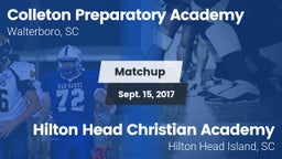 Matchup: CPAHS vs. Hilton Head Christian Academy  2017