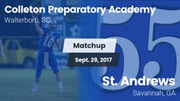 Matchup: CPAHS vs. St. Andrews  2017