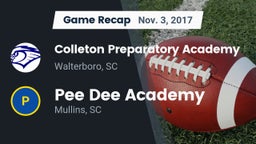 Recap: Colleton Preparatory Academy vs. *** Dee Academy  2017
