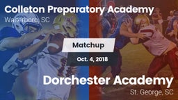 Matchup: CPAHS vs. Dorchester Academy  2018
