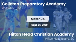 Matchup: CPAHS vs. Hilton Head Christian Academy  2020