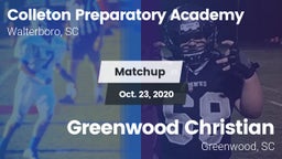 Matchup: CPAHS vs. Greenwood Christian  2020