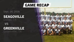 Recap: Seagoville  vs. Greenville  2016