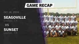 Recap: Seagoville  vs. Sunset  2016