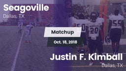 Matchup: Seagoville vs. Justin F. Kimball  2018