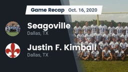 Recap: Seagoville  vs. Justin F. Kimball  2020
