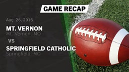 Recap: Mt. Vernon  vs. Springfield Catholic  2016