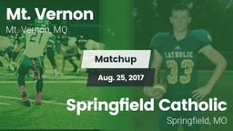 Matchup: Mt. Vernon High vs. Springfield Catholic  2017