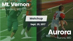 Matchup: Mt. Vernon High vs. Aurora  2017