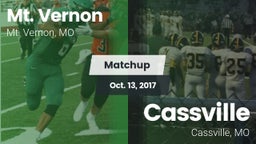 Matchup: Mt. Vernon High vs. Cassville  2017