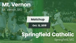 Matchup: Mt. Vernon High vs. Springfield Catholic  2018