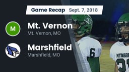 Recap: Mt. Vernon  vs. Marshfield  2018