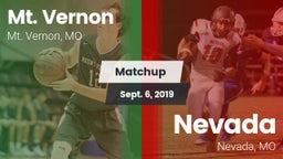 Matchup: Mt. Vernon High vs. Nevada  2019