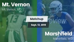 Matchup: Mt. Vernon High vs. Marshfield  2019